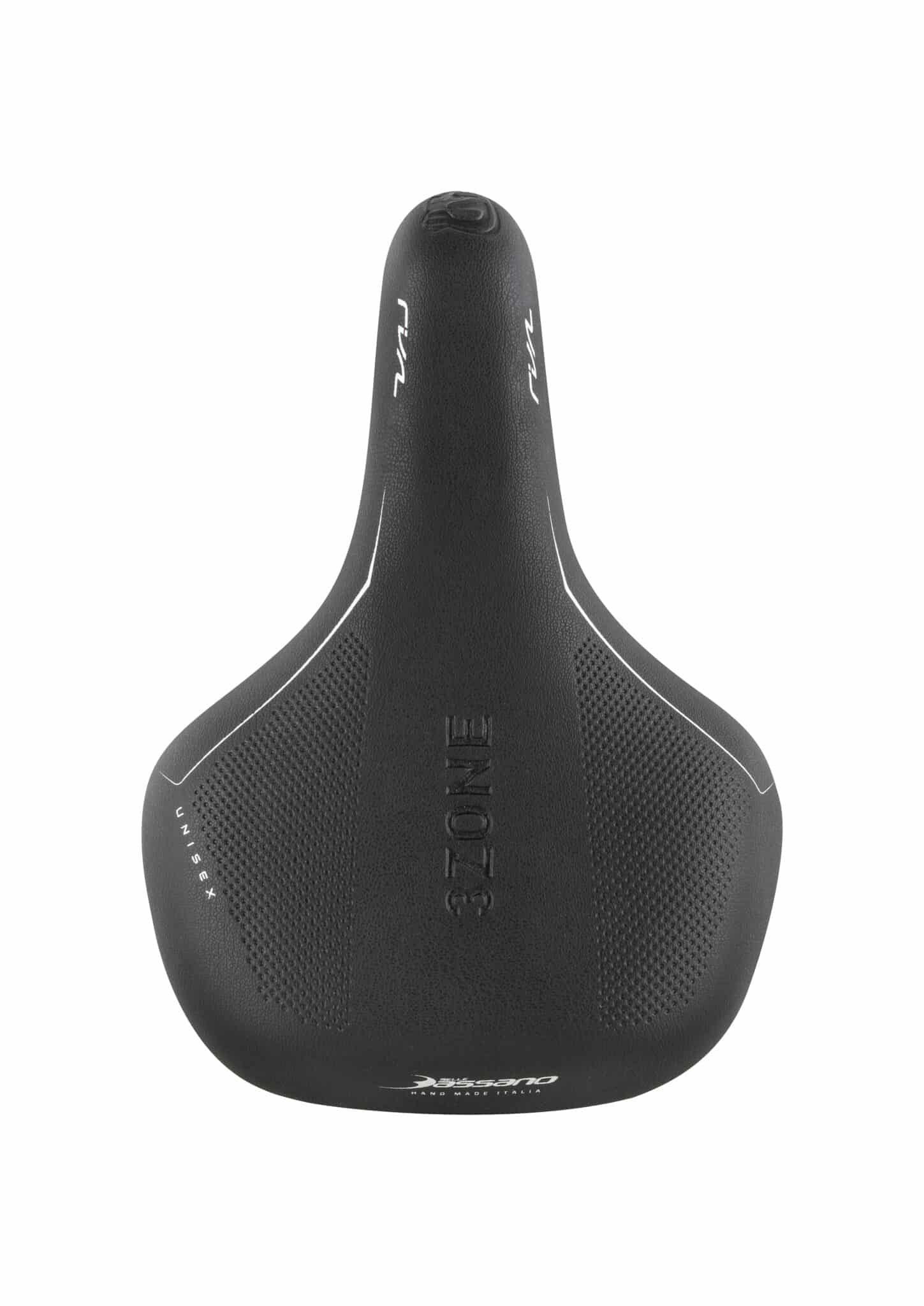 Selle Bassano zadel Rivale 3zone Unisex, zwart