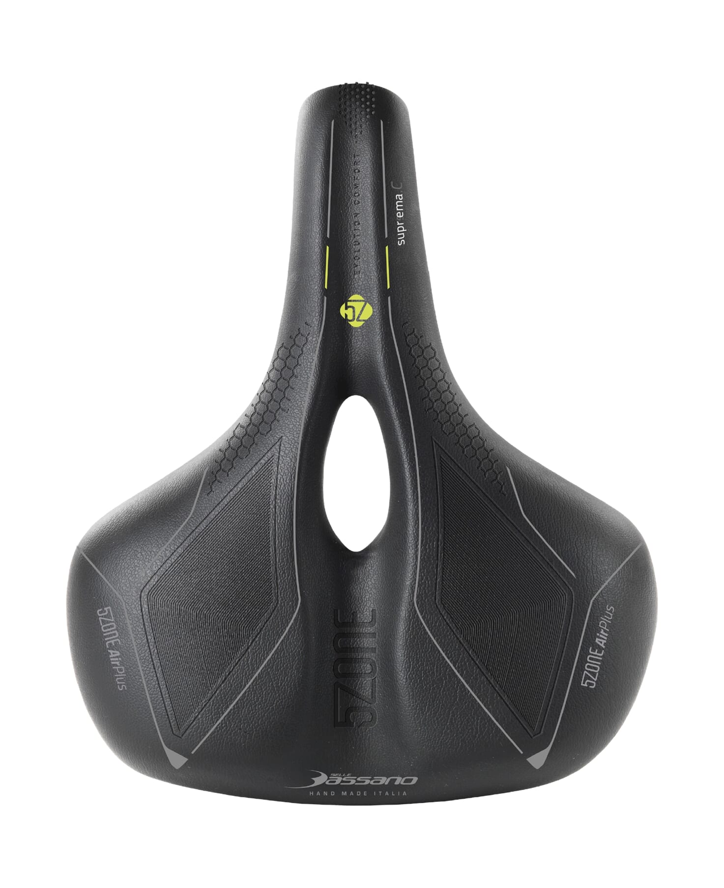 Selle Bassano zadel Suprema 5zone EL City zwart