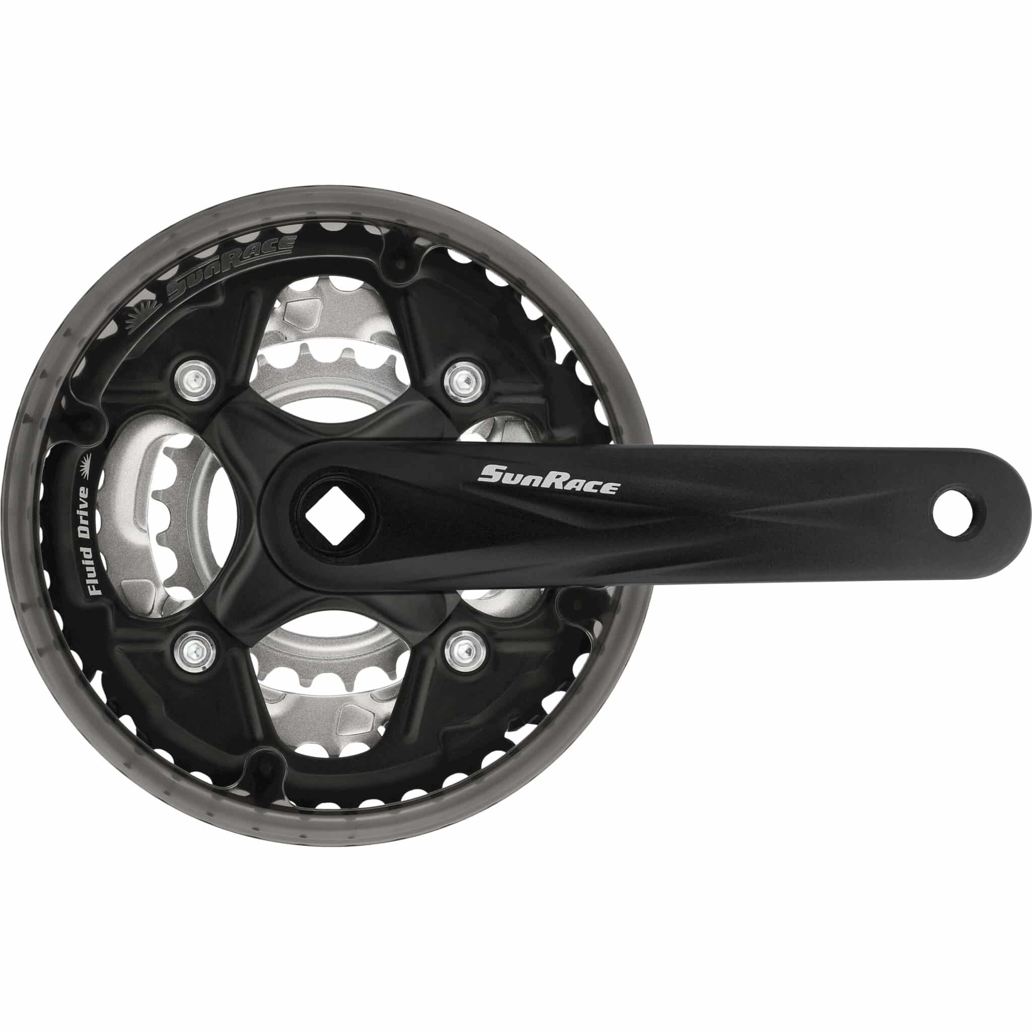 Sunrace crankstel M50 42/34/24 zw