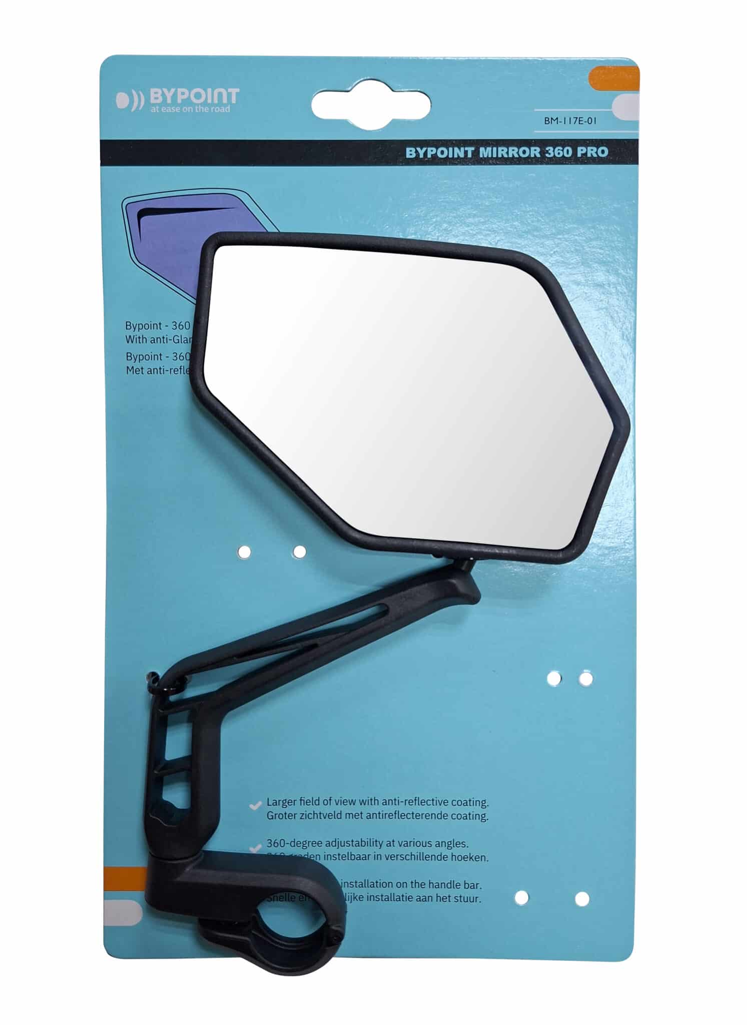 Bypoint spiegel Mirror 360 PRO zwart