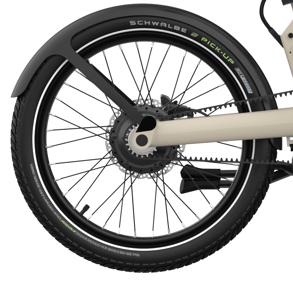 Eovolt achterwiel Bafang dual speed Afternoon PRO zwart