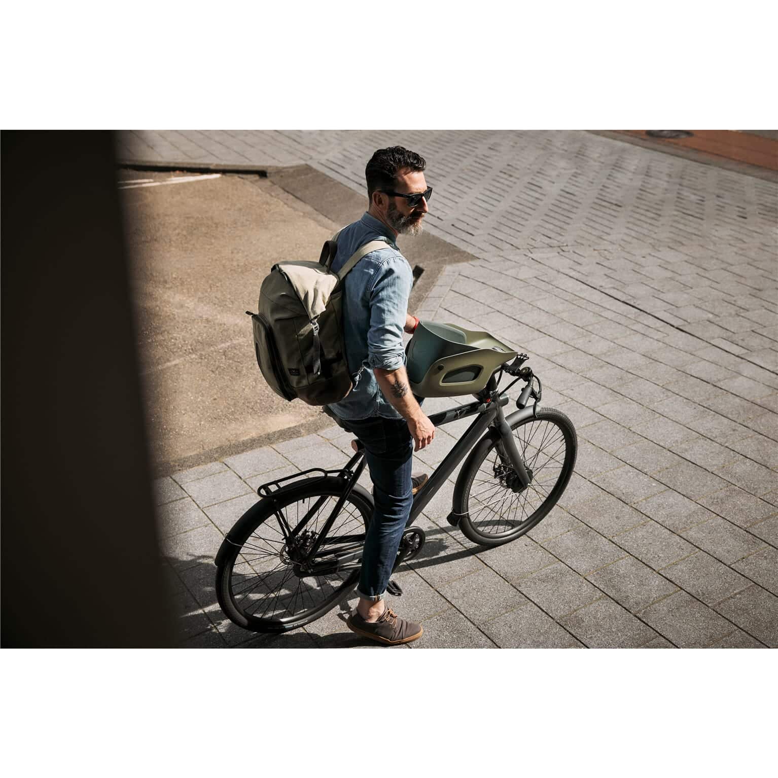 Kvisp hondenfietszitje met harnas M forest green