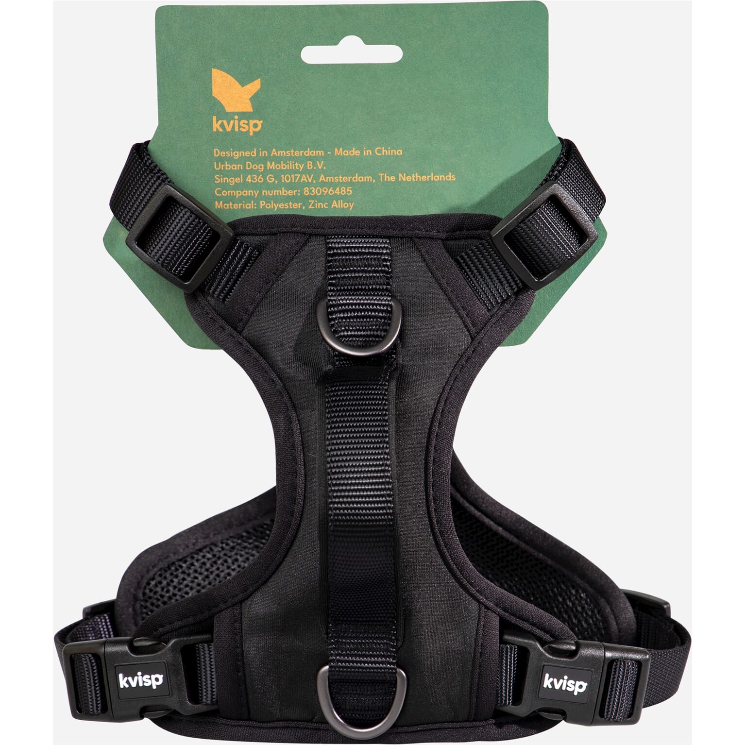 Kvisp veiligheidsharnas maat S zwart