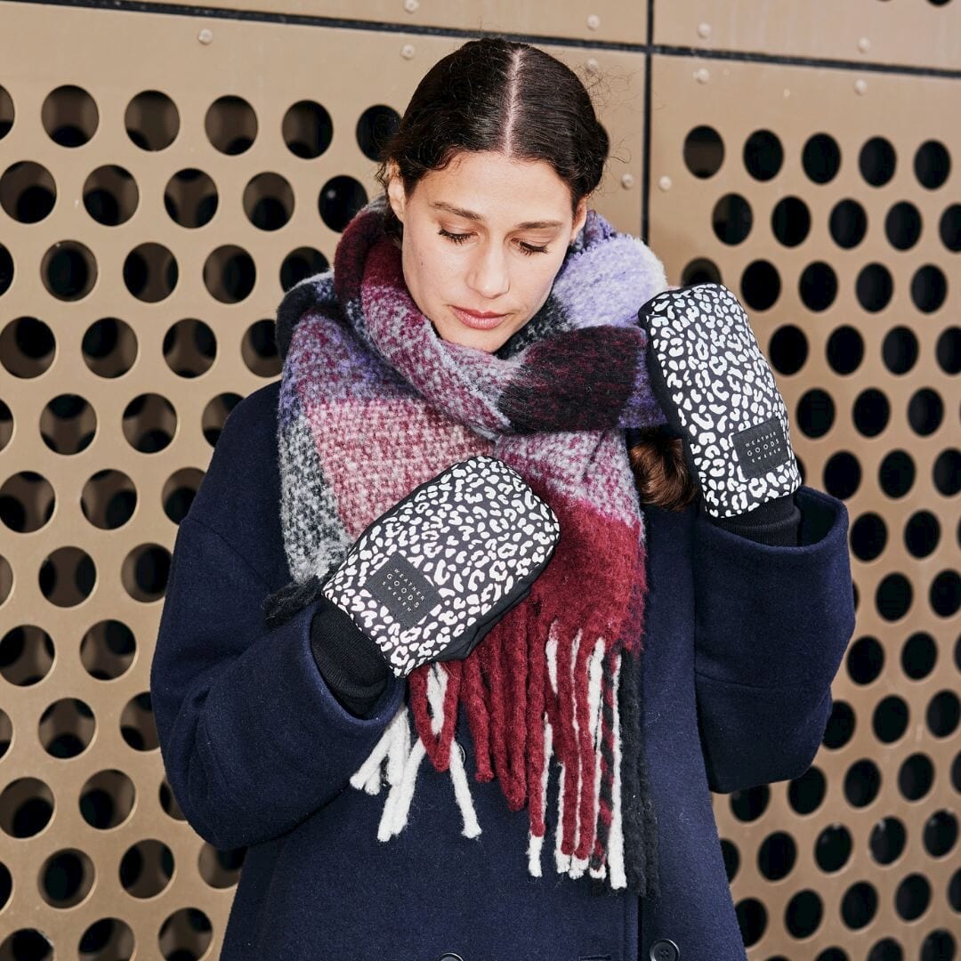 Weathergoods Sweden reflecterende wanten Luna Leopard S/M