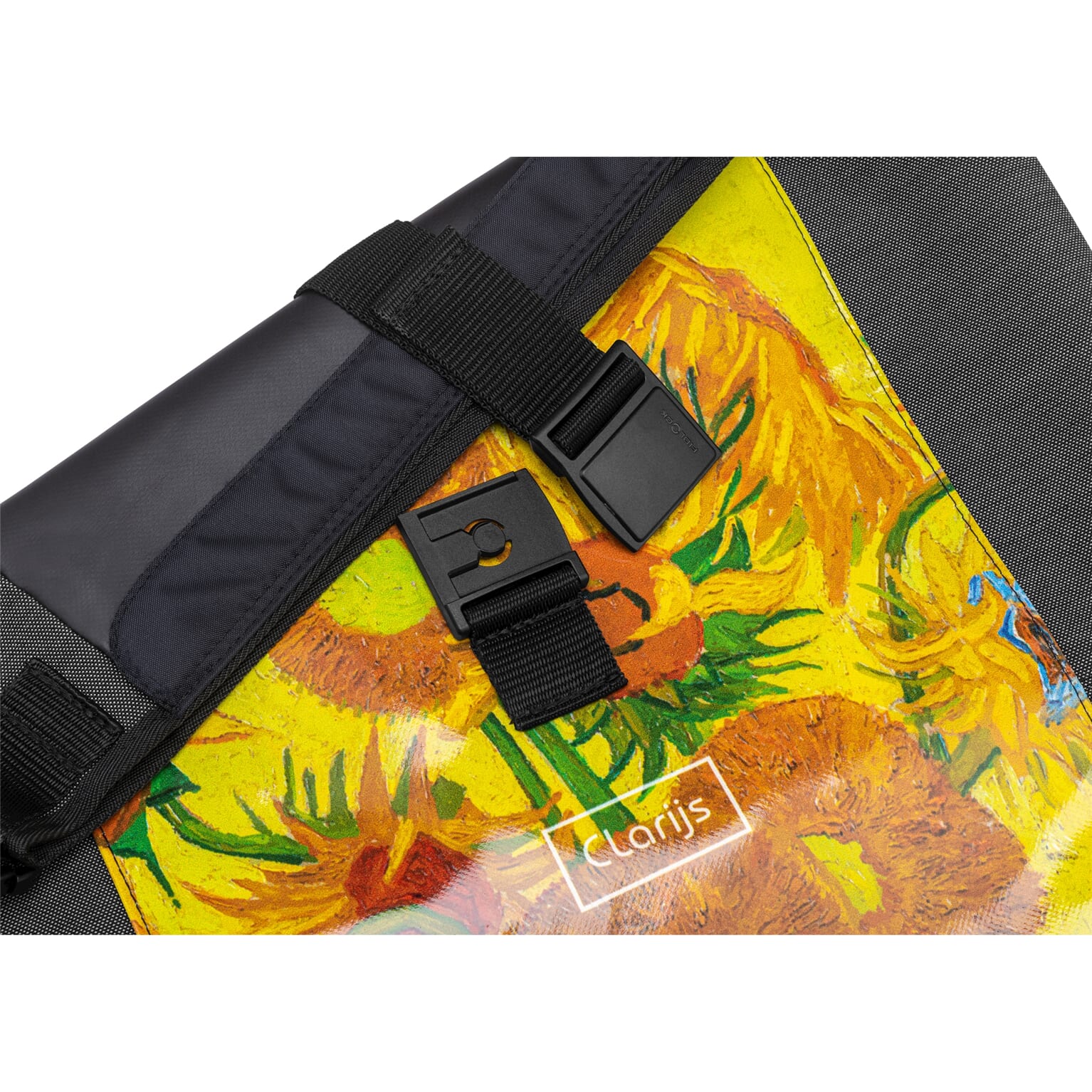 Clarijs fietstas solobag 24L Van Gogh sunflowers
