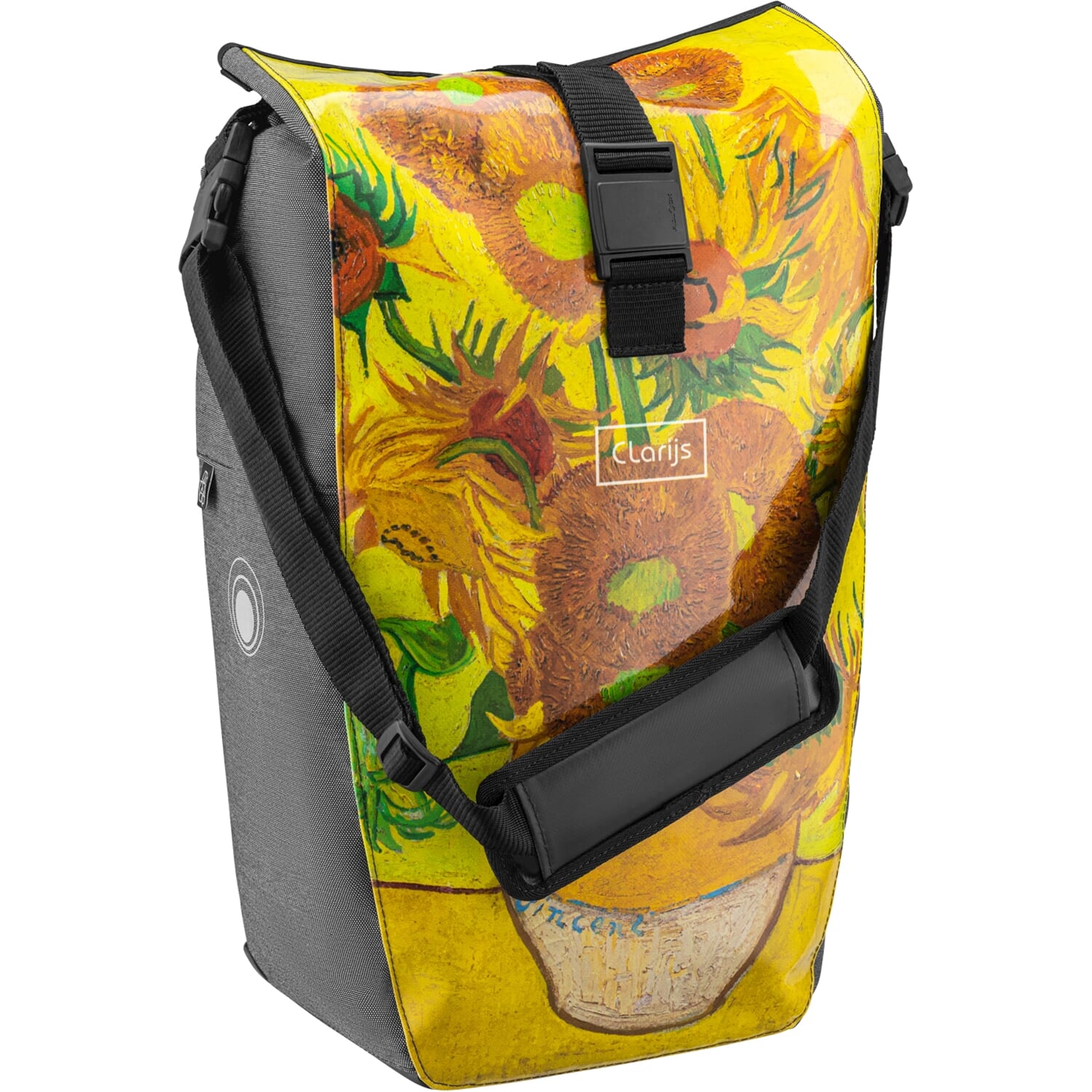 Clarijs fietstas solobag 24L Van Gogh sunflowers