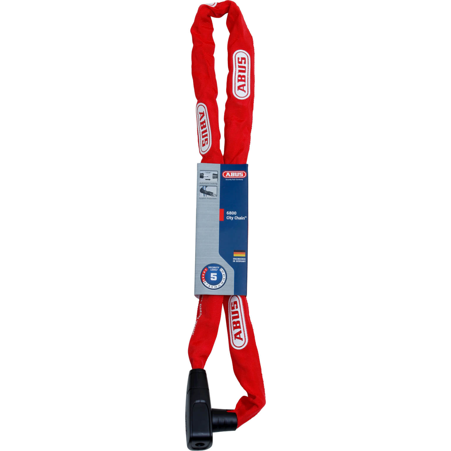 Abus kettingslot 6800/110 2.0 CityChain rood