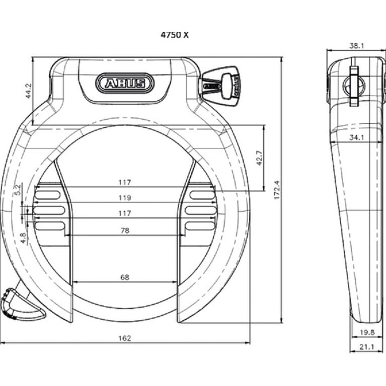 Abus ringslot Amparo 2.0 4750X