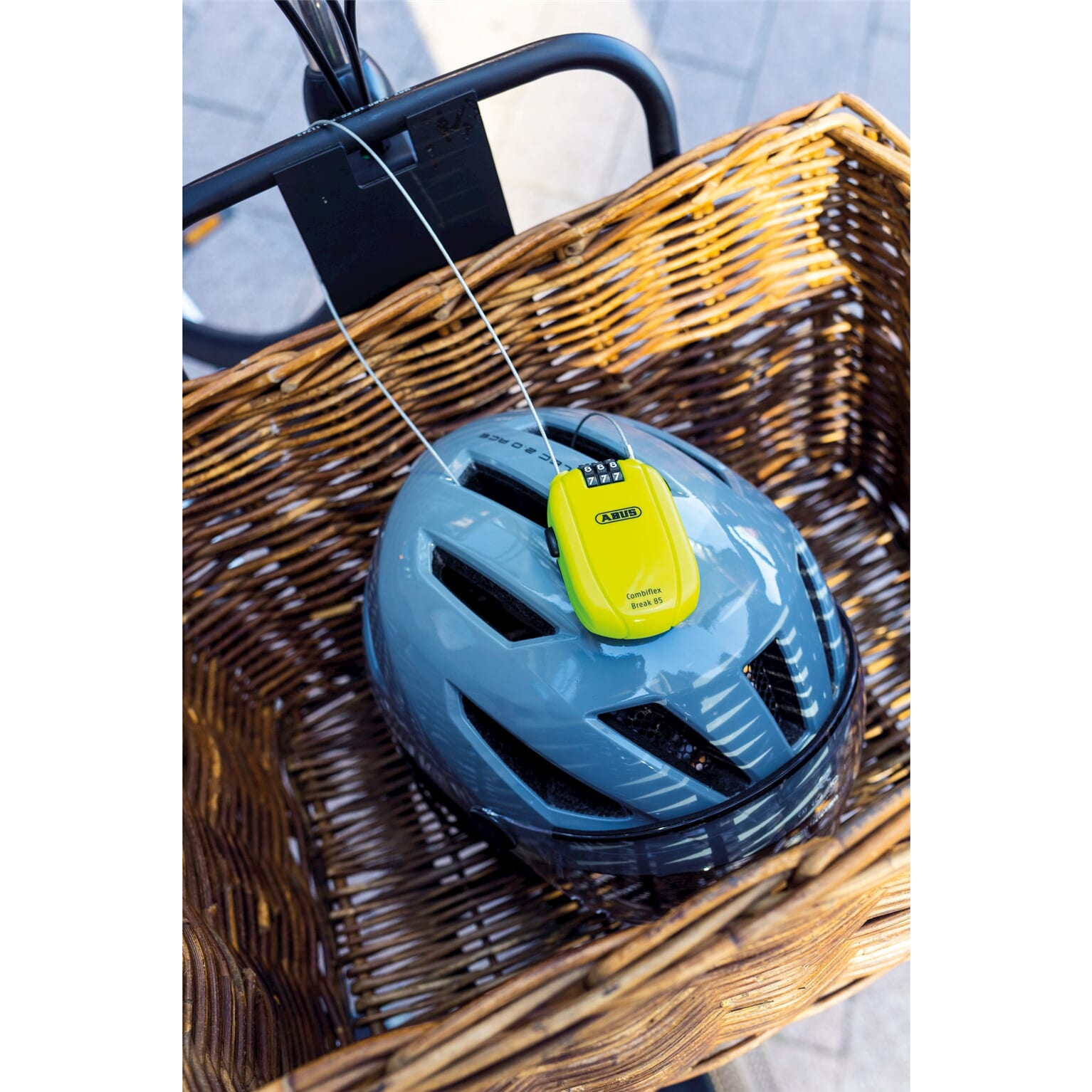 Abus kabelslot code Combiflex Break 85 neon