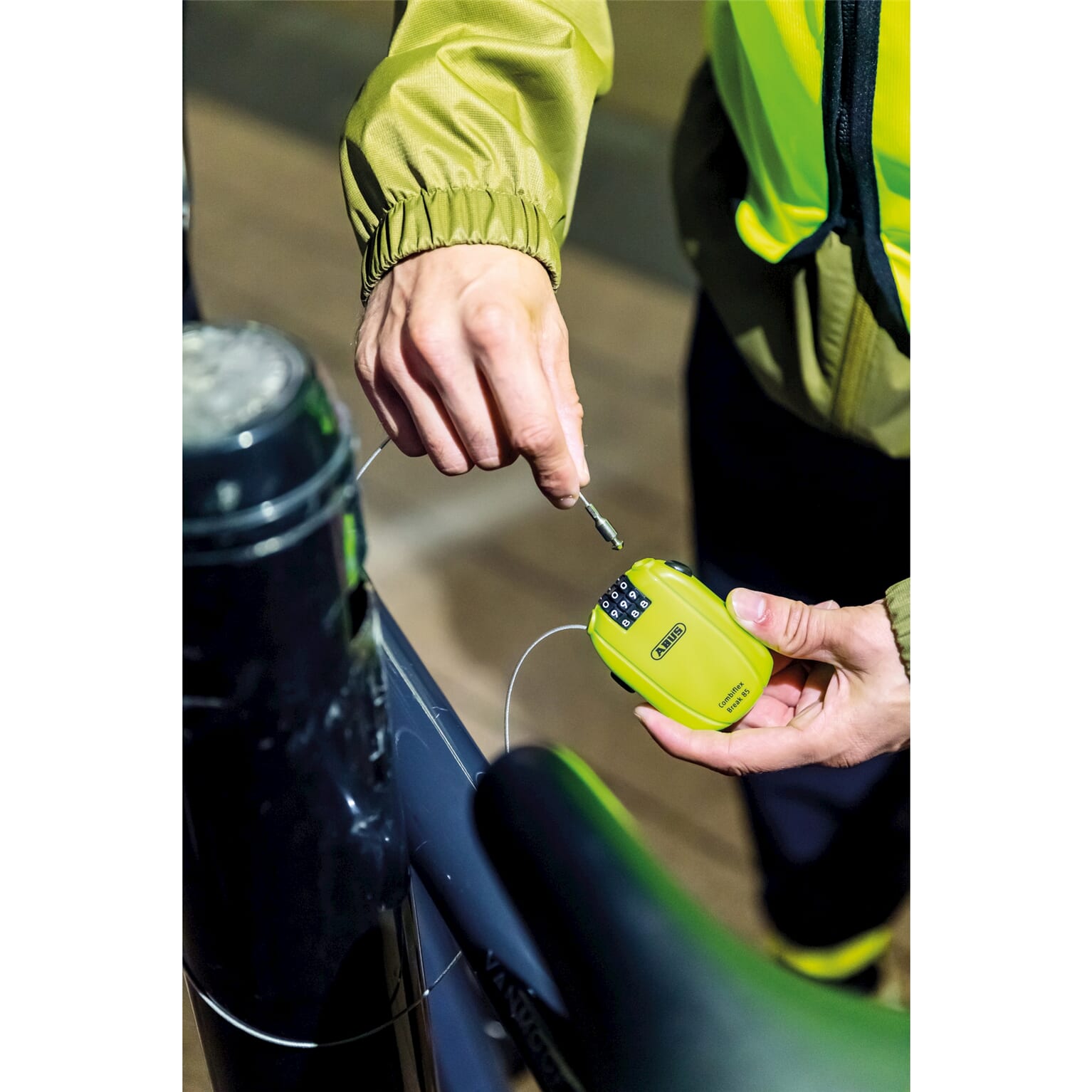 Abus kabelslot code Combiflex Break 85 neon