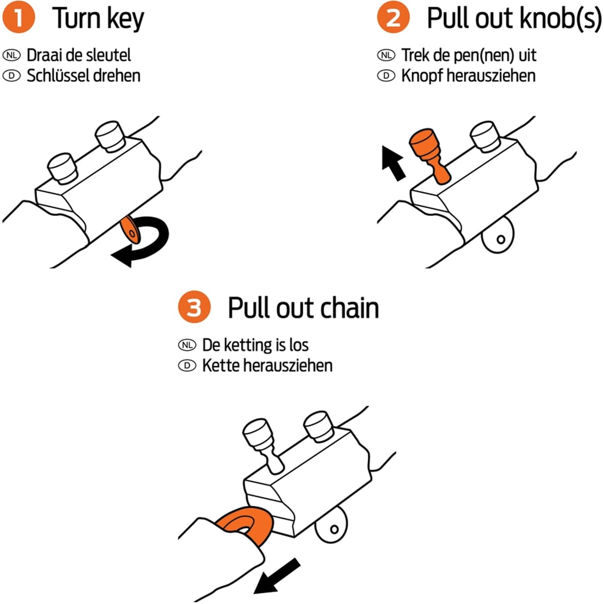 Axa kettingslot Hawk 100/8