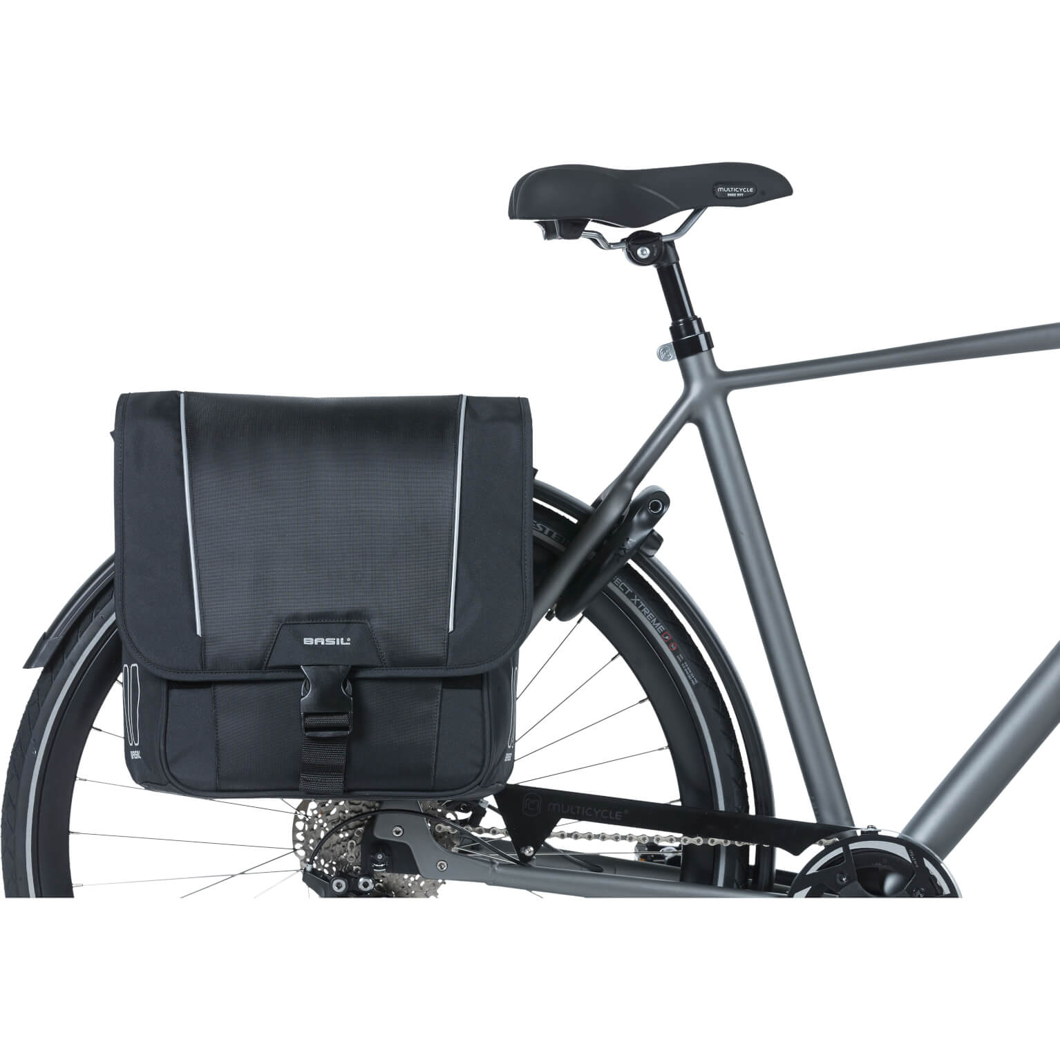 Basil fietstas dubbel Sport Design zwart 32L