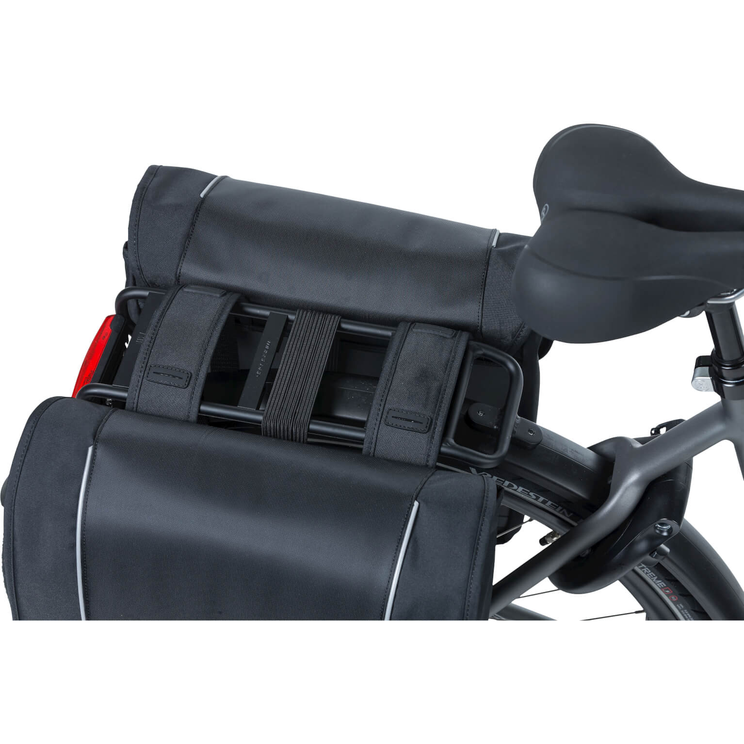 Basil fietstas dubbel Sport Design zwart 32L