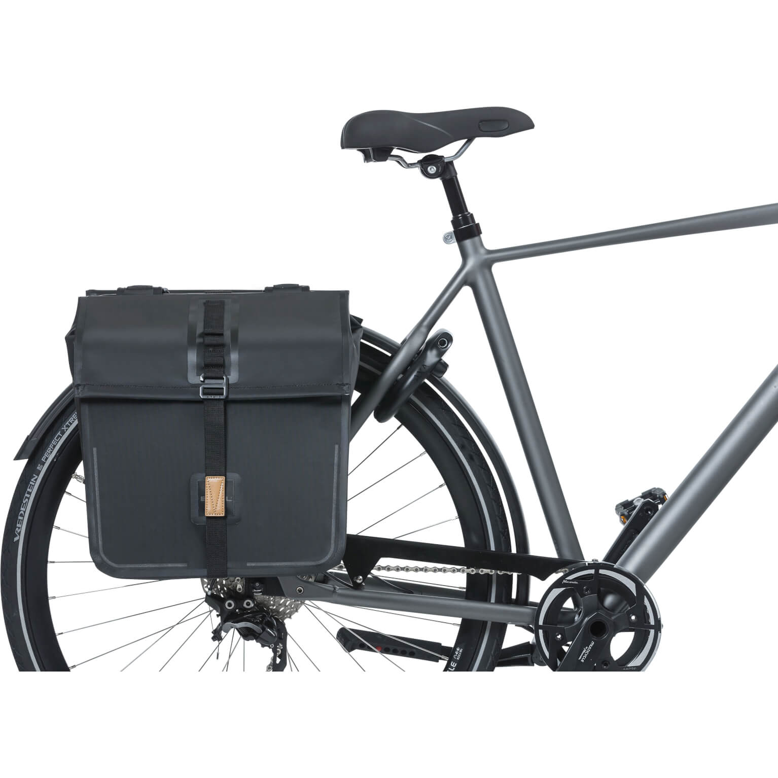Basil fietstas dubbel Urban dry zwart 50L