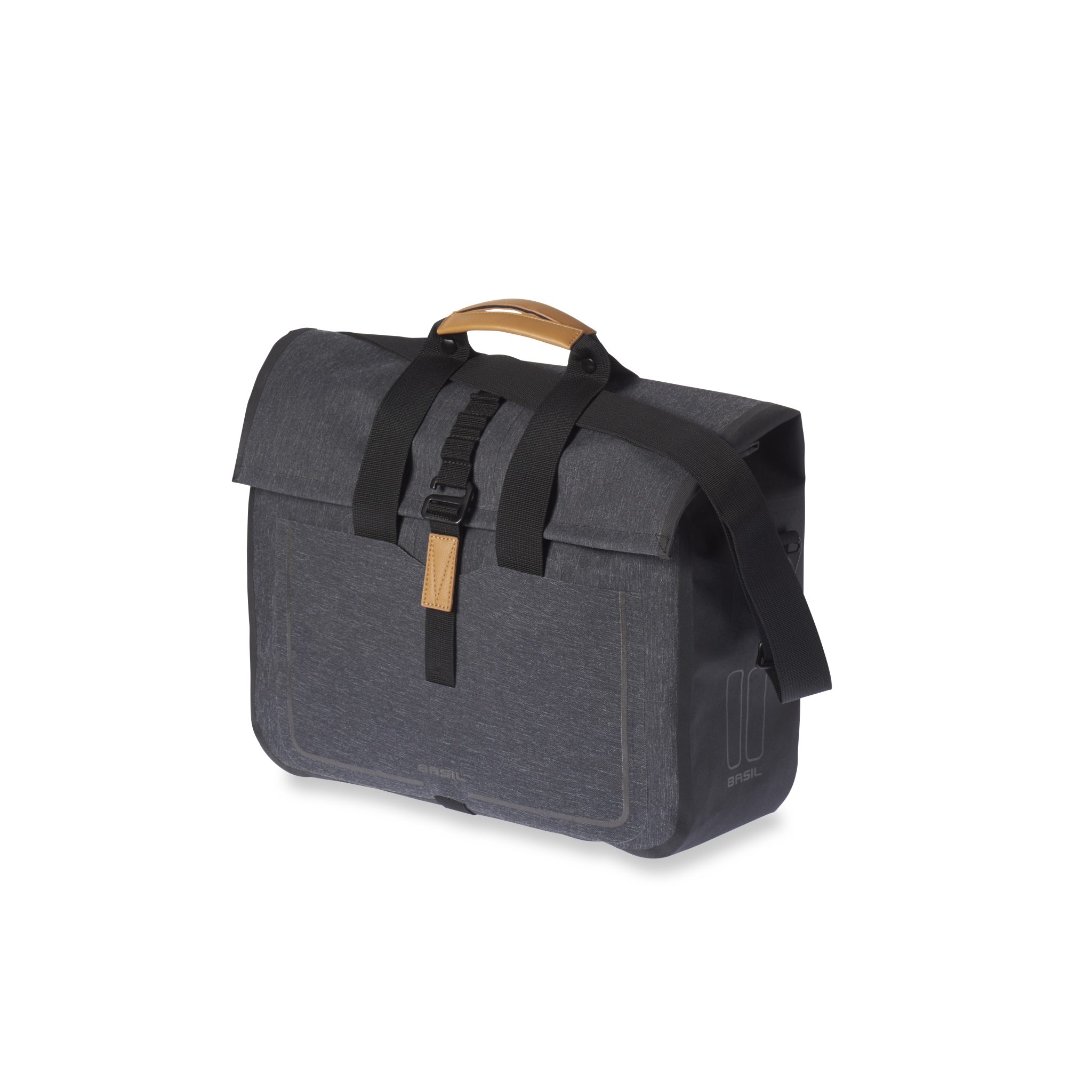 Basil fietstas enkel Business Urban dry charcoal 20L