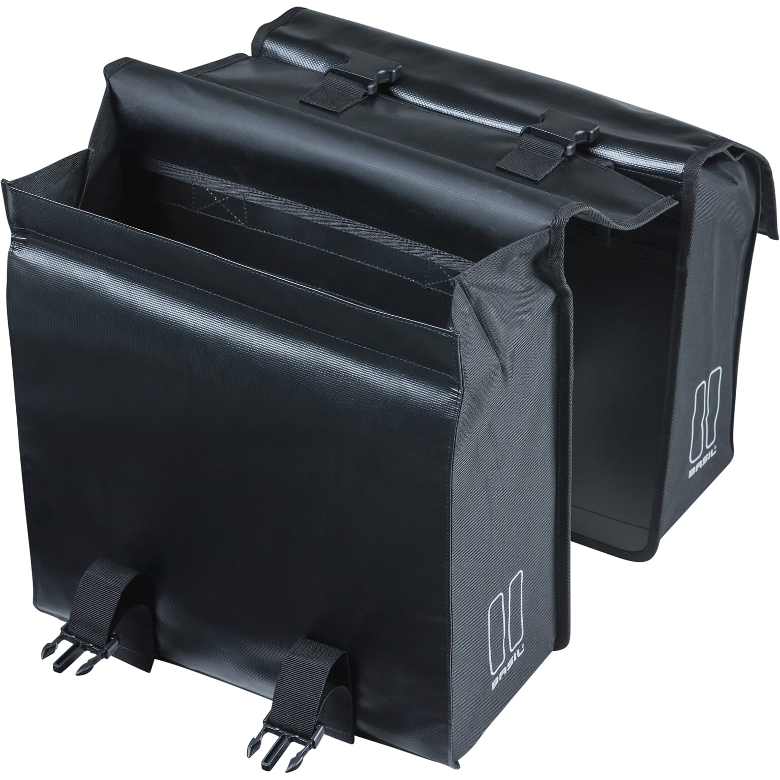 Basil fietstas dubbel Urban load zwart 48-53L