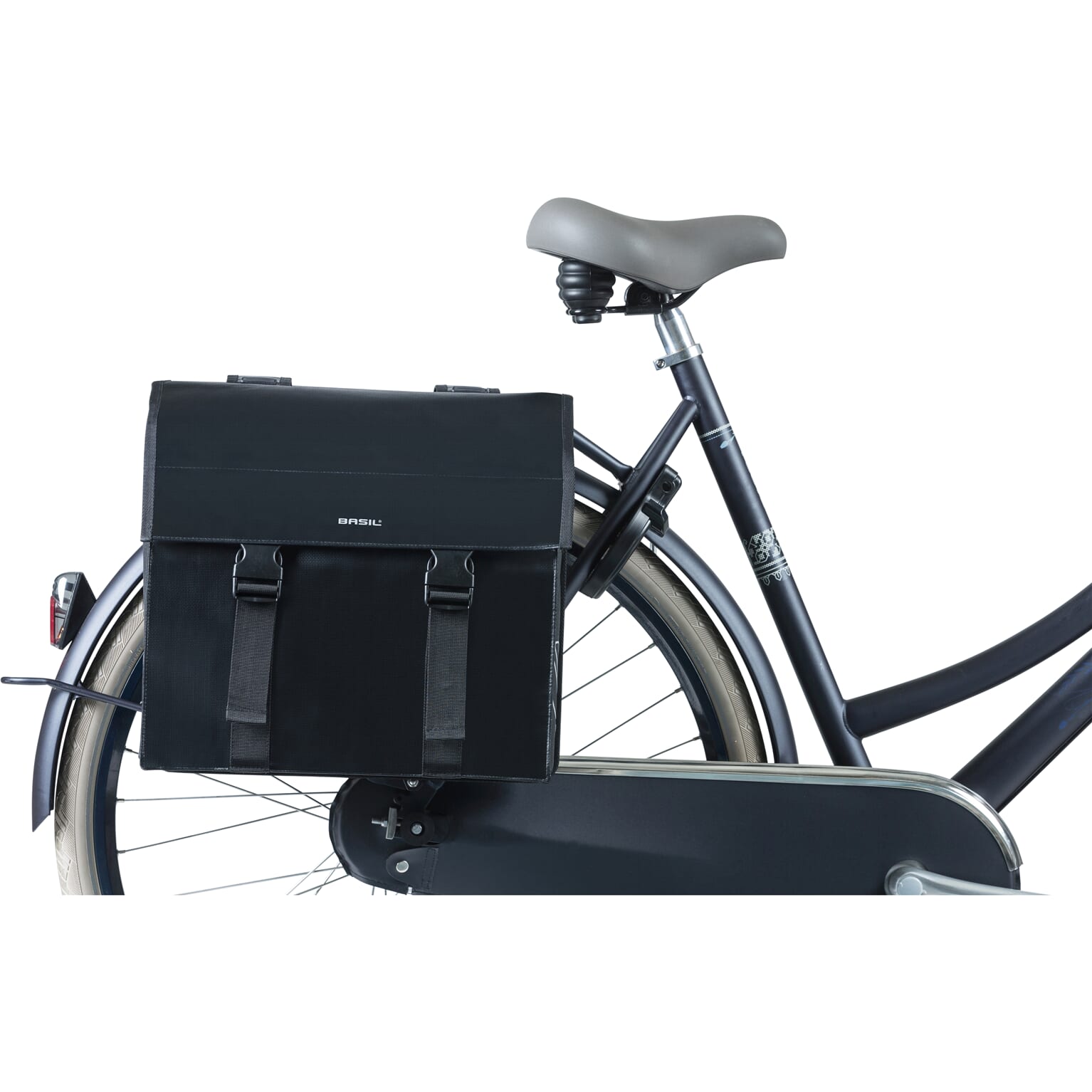 Basil fietstas dubbel Urban load zwart 48-53L