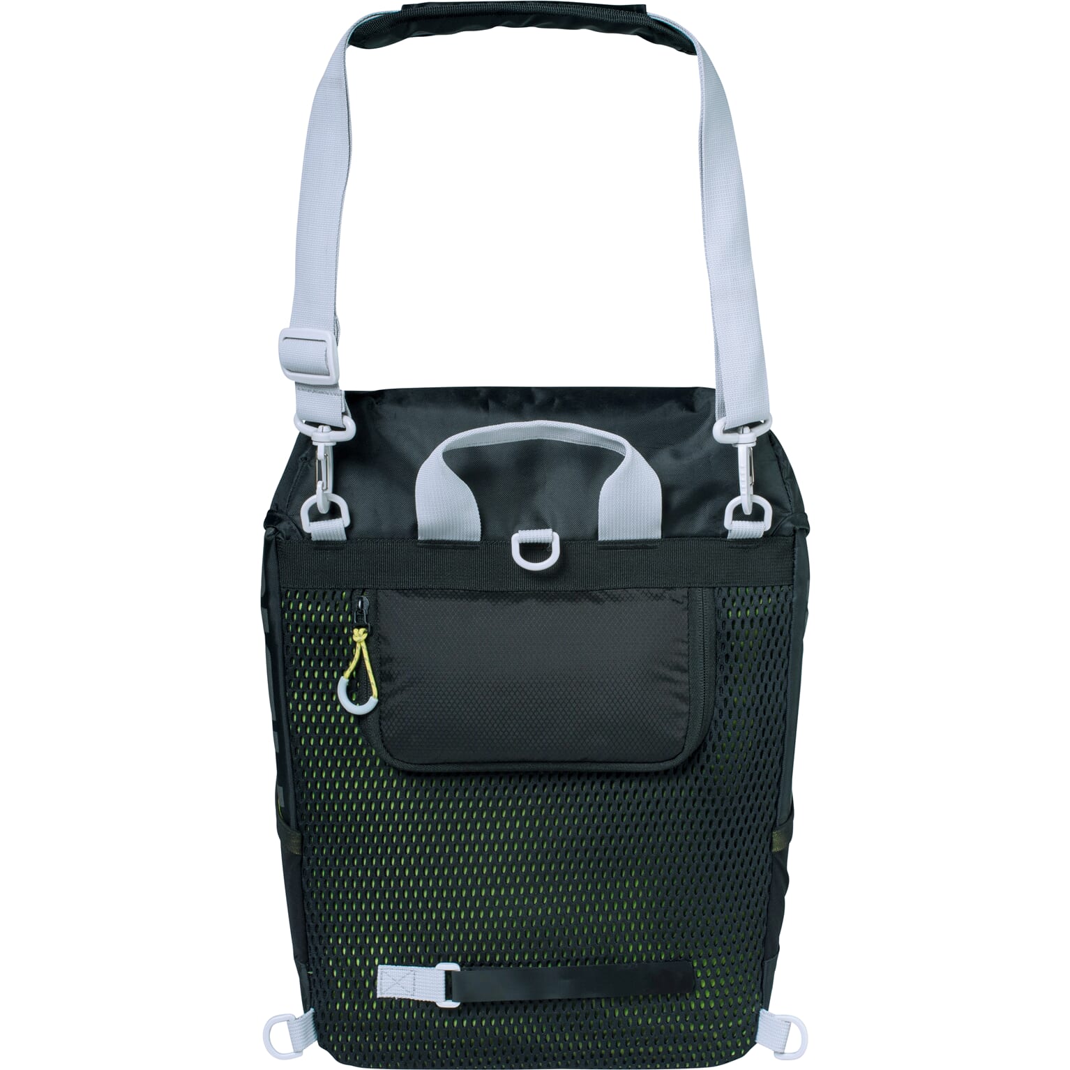 Basil rugtas Miles daypack zwart lime 17L