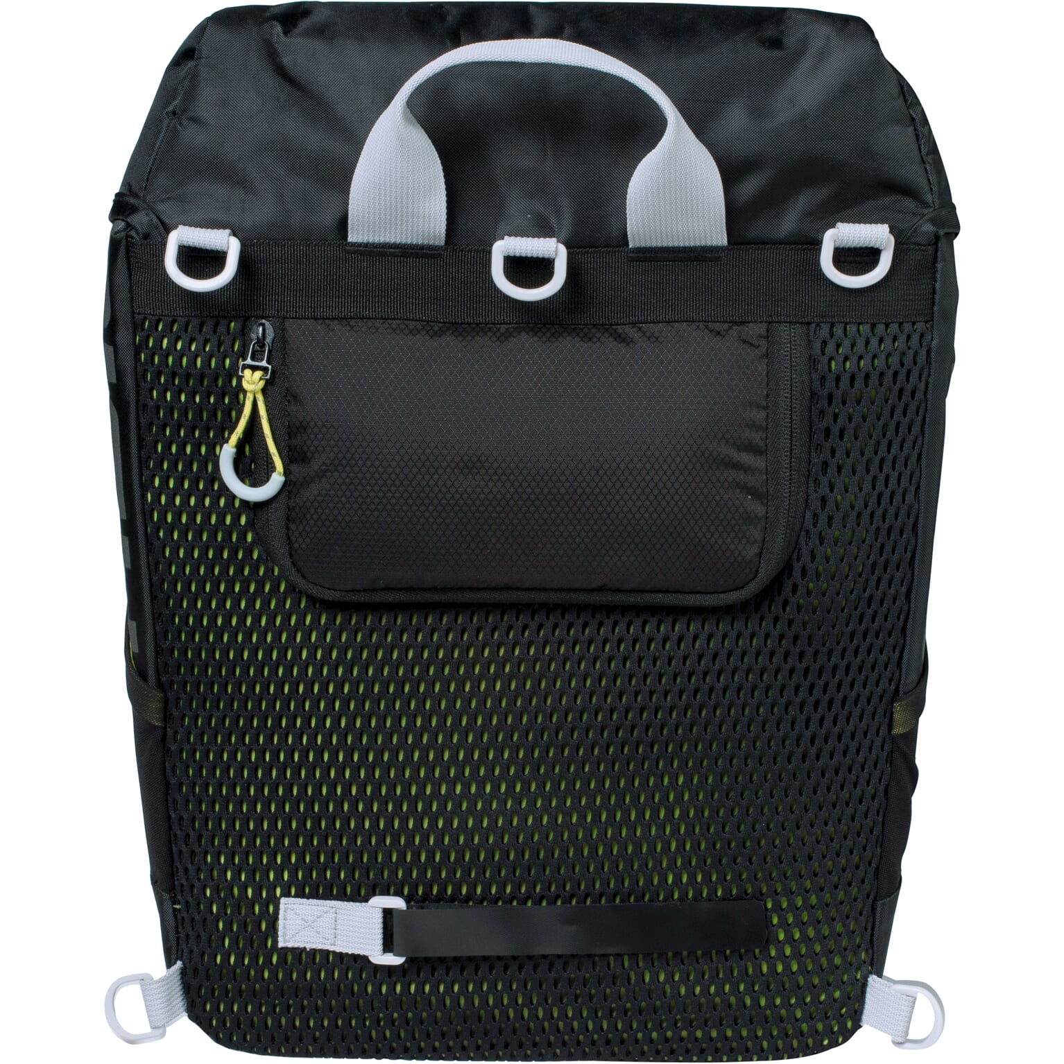 Basil rugtas Miles daypack zwart lime 17L