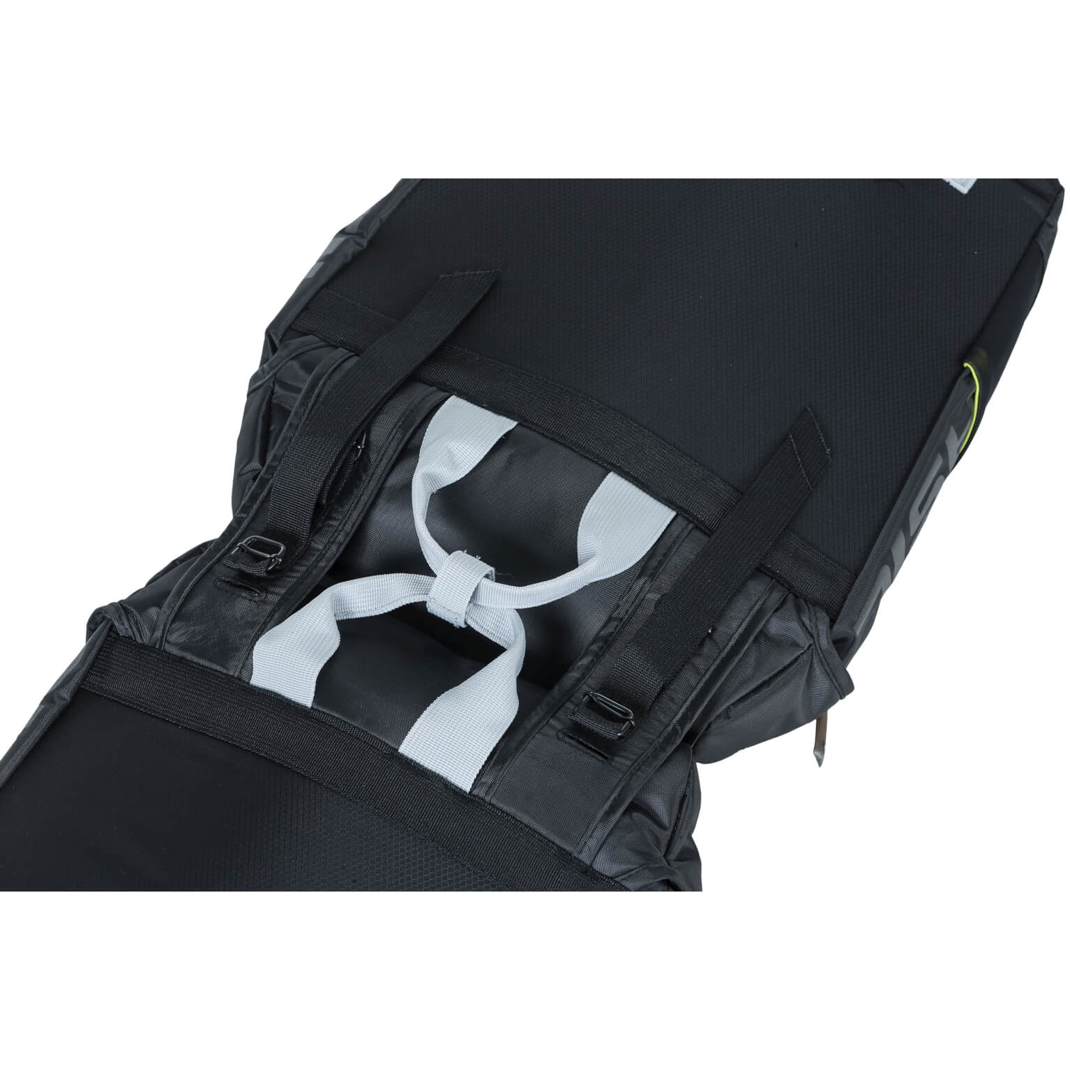 Basil fietstas dubbel Miles zwart lime 32L