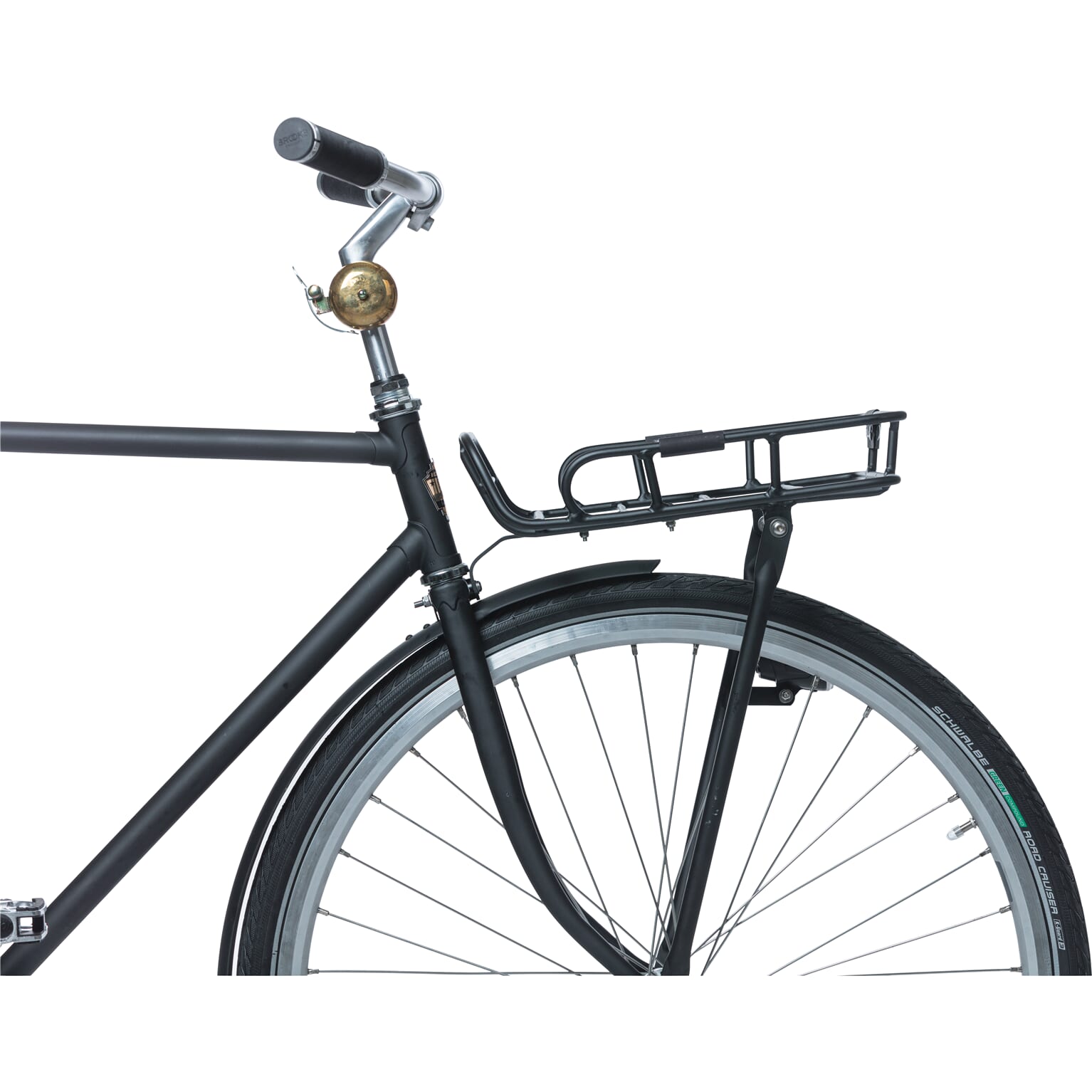 Basil voordrager Portland met rand mat zwart