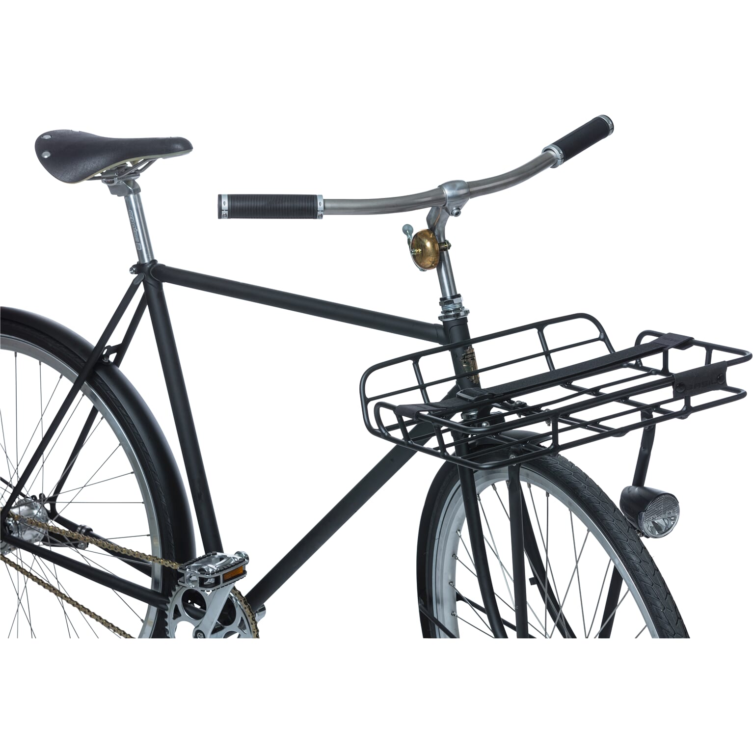 Basil voordrager Portland met rand mat zwart