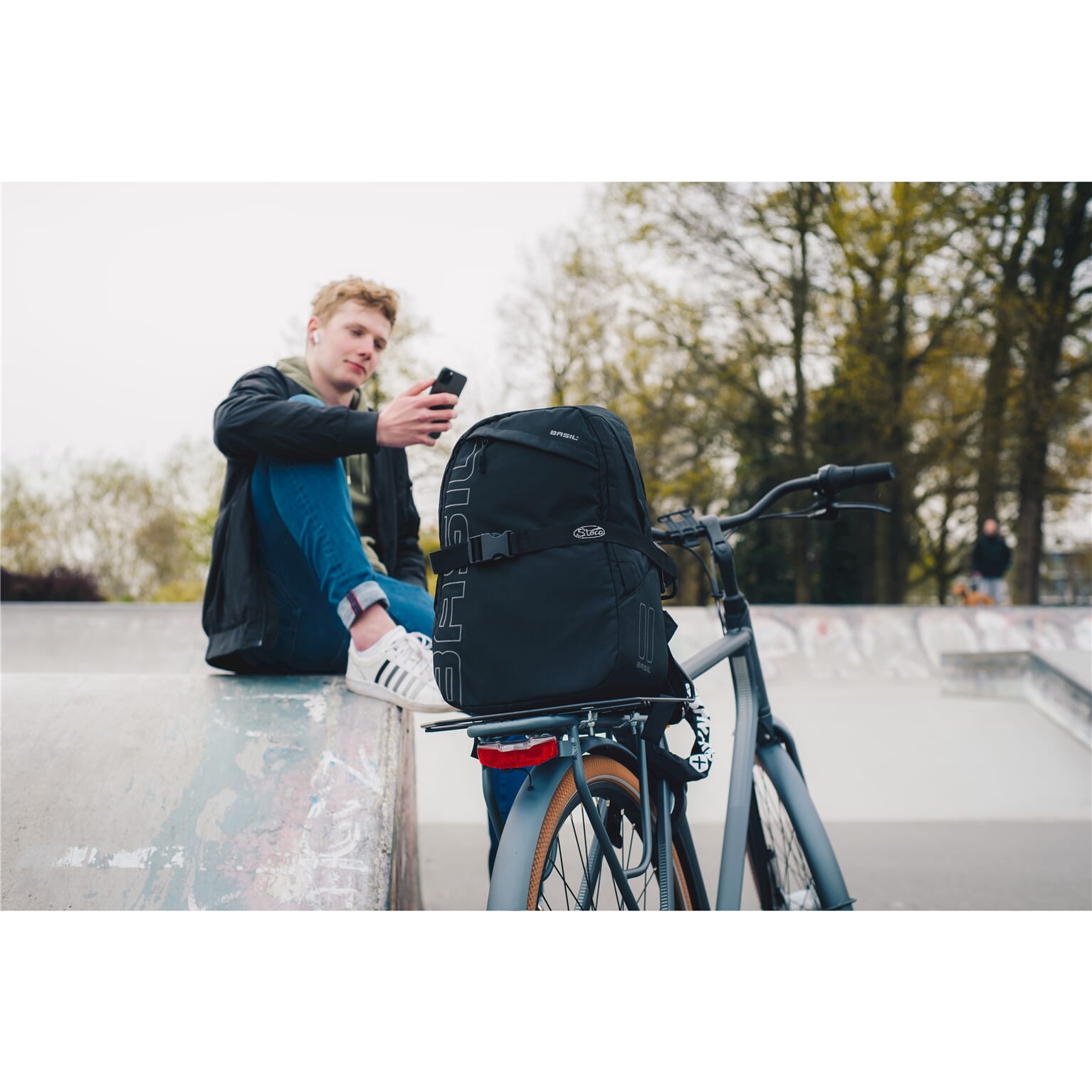 Basil backpack Flex backpack - 17 liter - Zwart