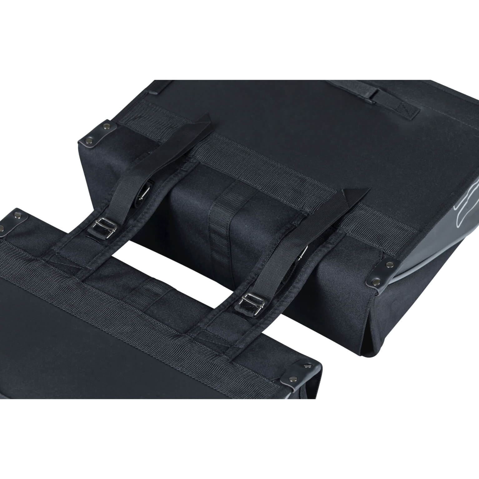 Basil fietstas dubbel Forte zwart zwart 35L