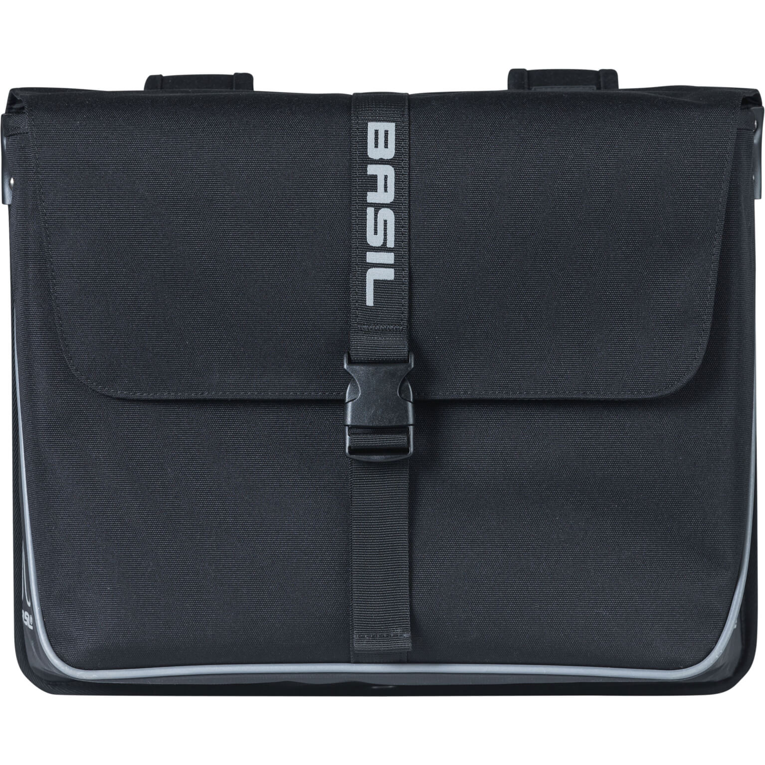 Basil fietstas dubbel Forte zwart zwart 35L