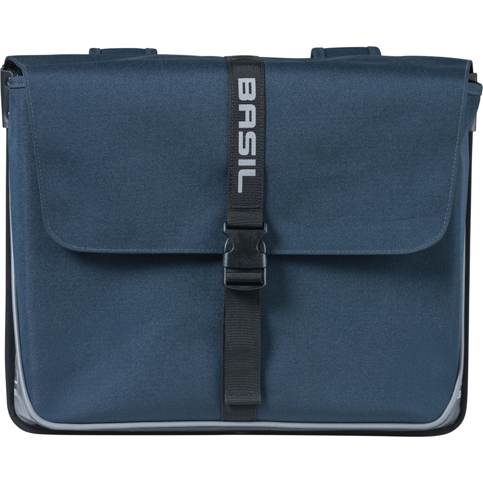 Basil fietstas dubbel Forte blue zwart 35L