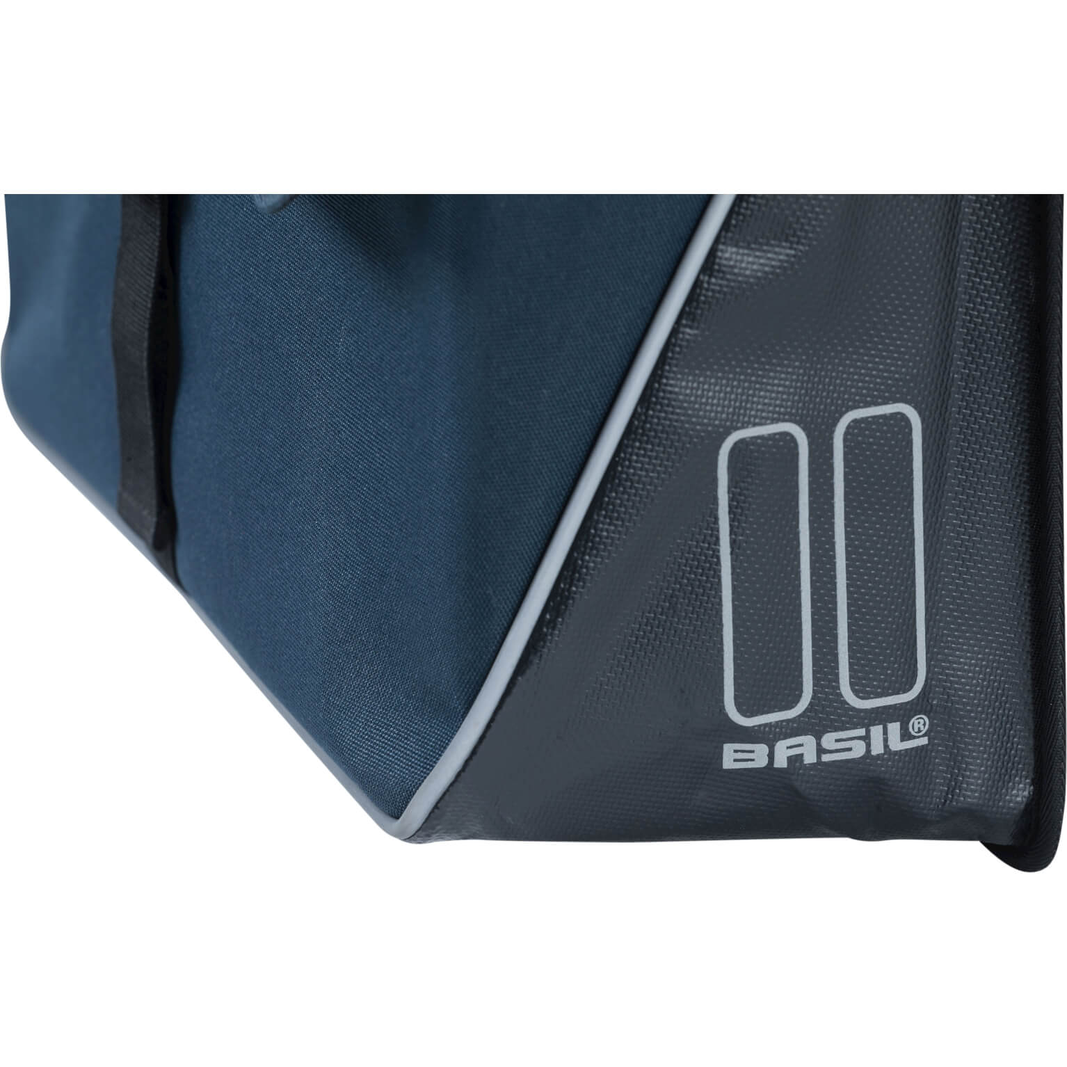 Basil fietstas dubbel Forte blue zwart 35L