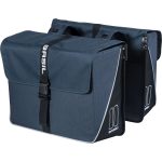 Basil fietstas dubbel Forte blue zwart 35L