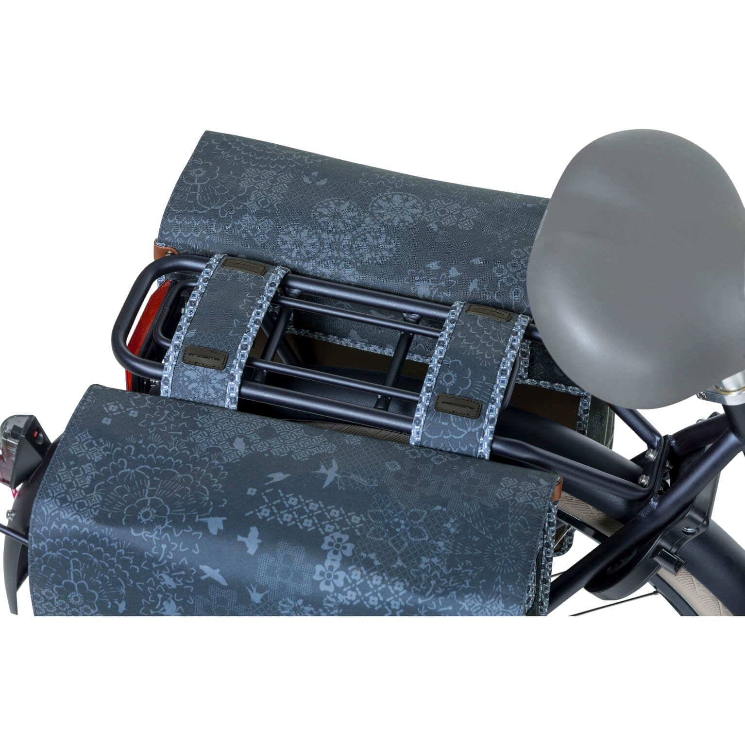 Basil fietstas dubbel Boheme indigo blauw 35L