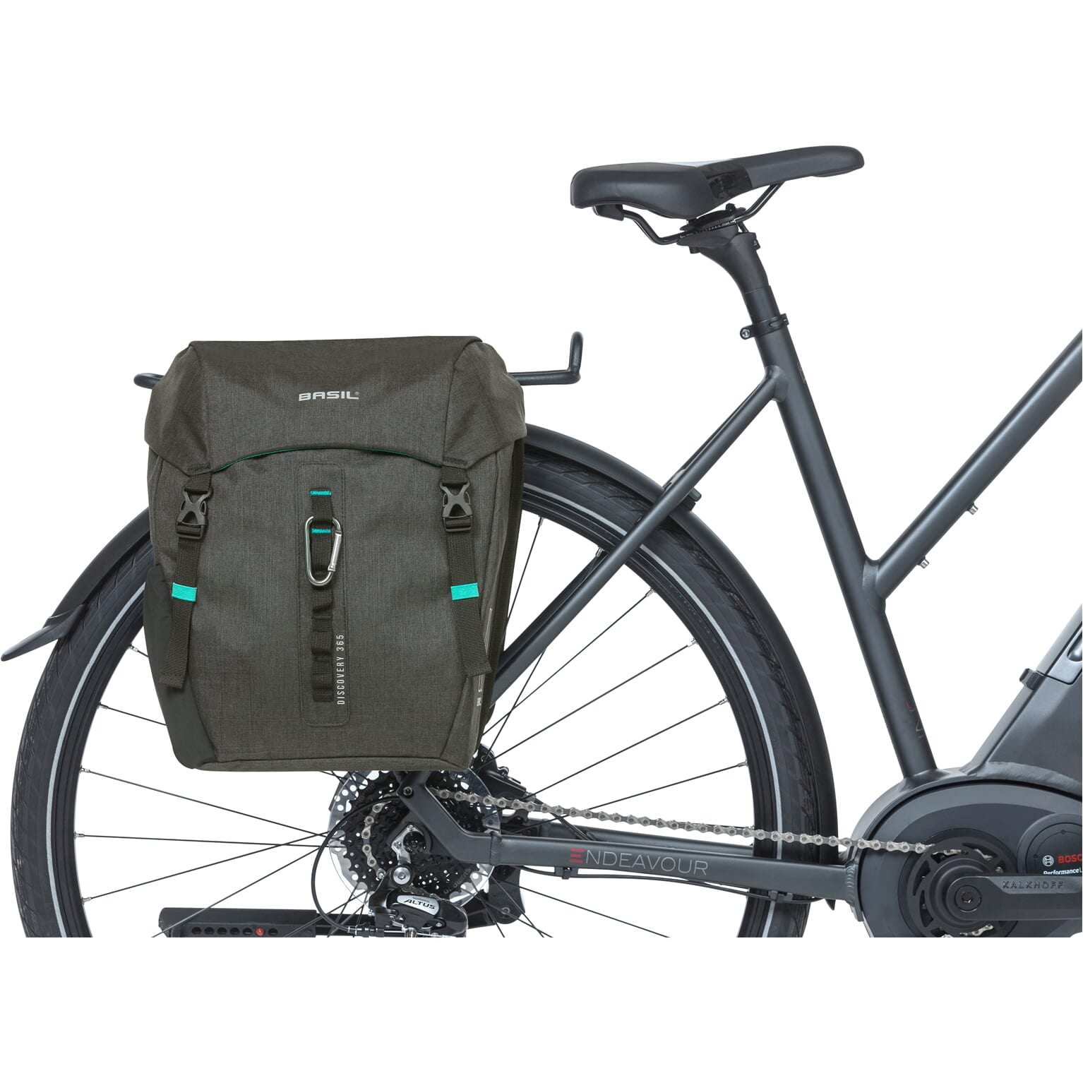 Basil fietstas dubbel Discovery 365D zwart melee 18L