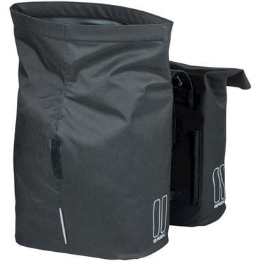 Basil fietstas dubbel City zwart 28-32L