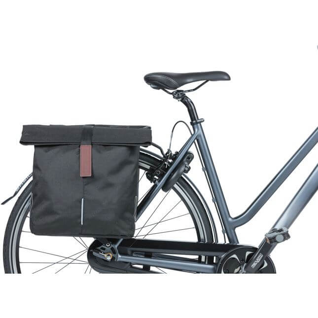 Basil fietstas dubbel City zwart 28-32L