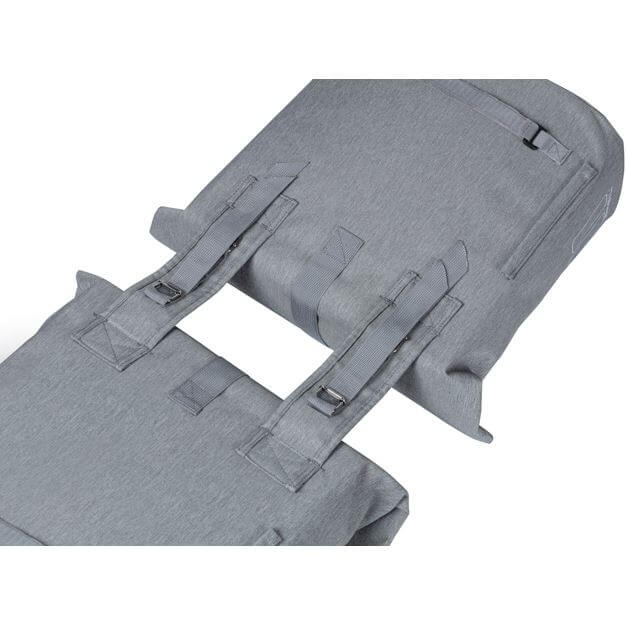 Basil fietstas dubbel City grijs melee 28-32L