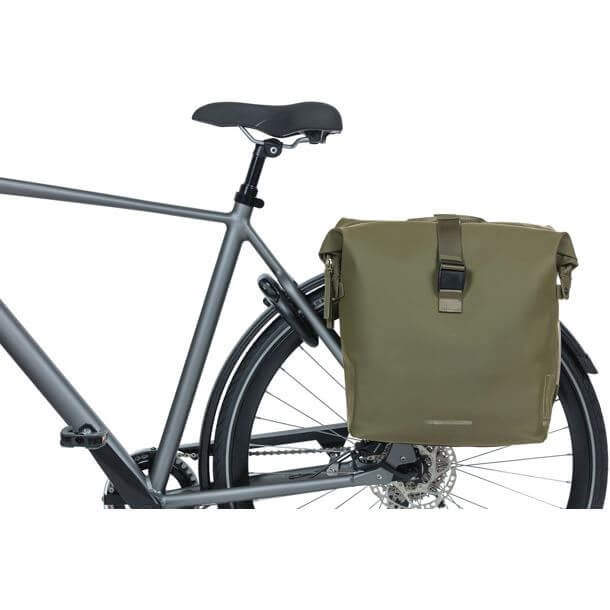 Basil fietstas dubbel SoHo Nordlight moss groen 41L
