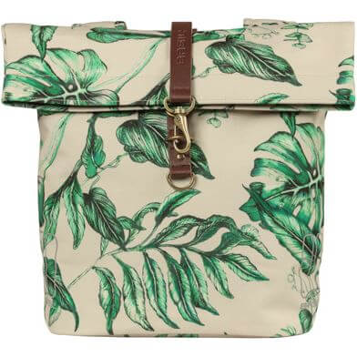 Basil fietstas dubbel Ever-Green sandshell beige 28-32L
