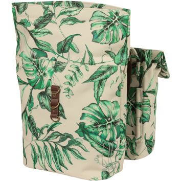 Basil fietstas dubbel Ever-Green sandshell beige 28-32L