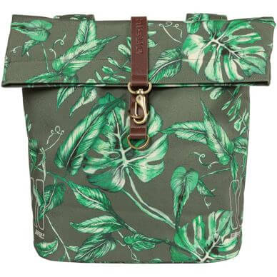 Basil fietstas dubbel Ever-Green thyme groen 28-32L