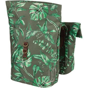 Basil fietstas dubbel Ever-Green thyme groen 28-32L