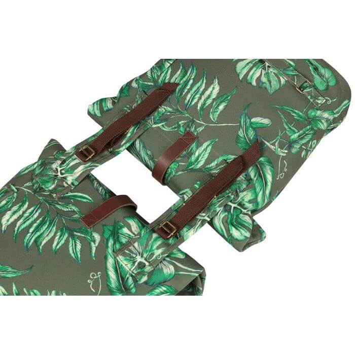 Basil fietstas dubbel Ever-Green thyme groen 28-32L