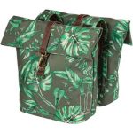 Basil fietstas dubbel Ever-Green thyme groen 28-32L