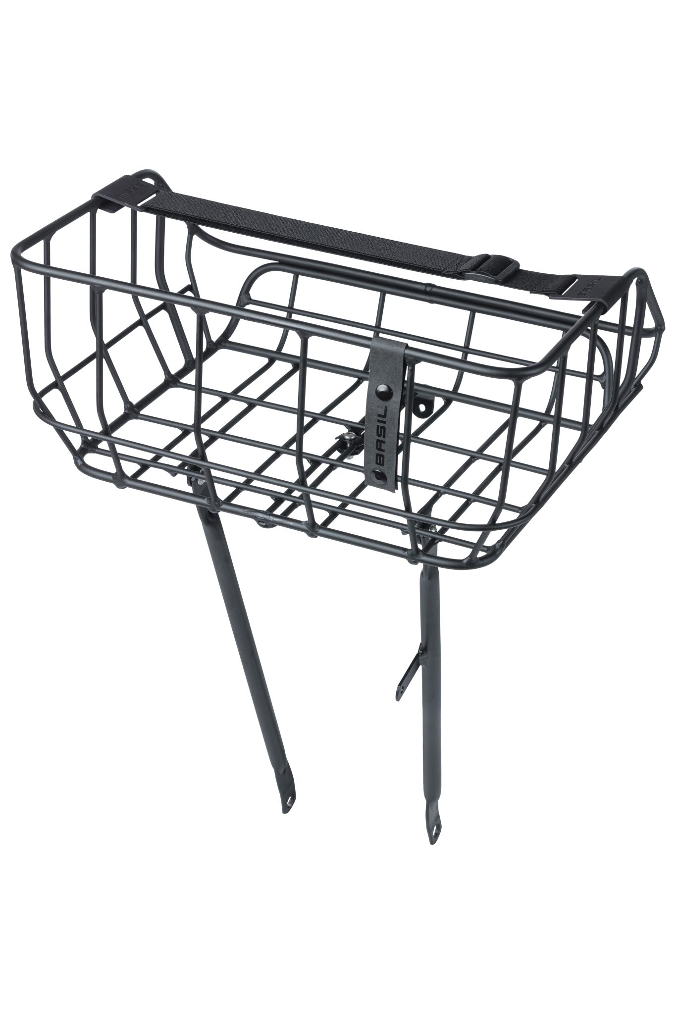 Basil mand Portland voorop mat zwart