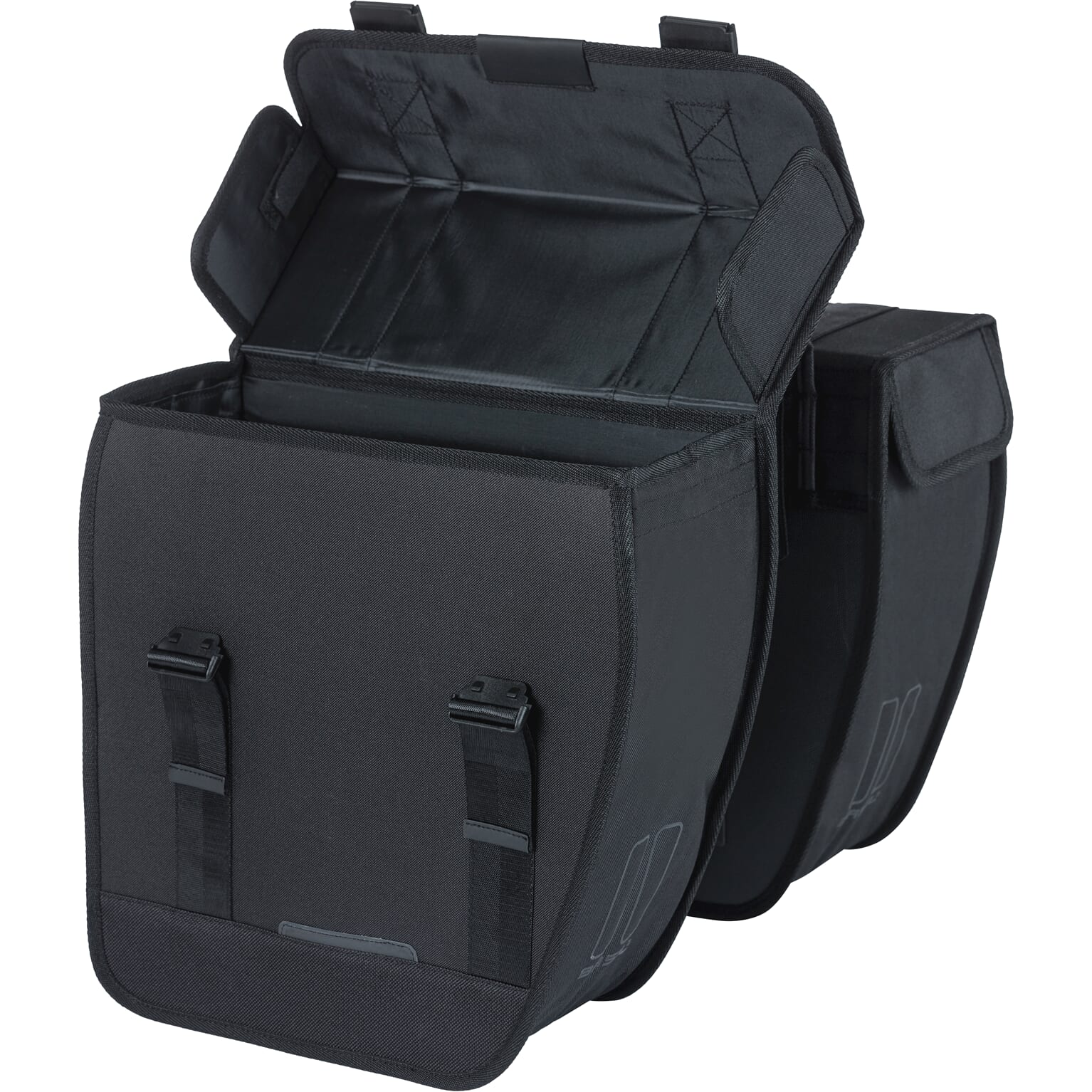 Basil fietstas dubbel Tour zwart 28L