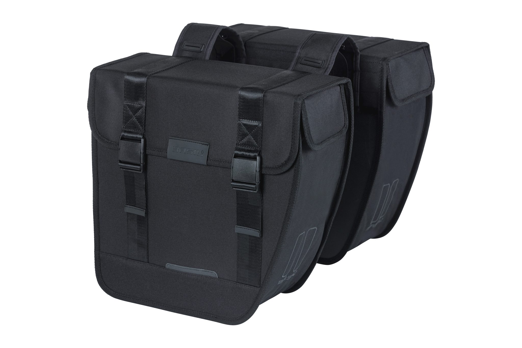 Basil fietstas dubbel Tour zwart 28L