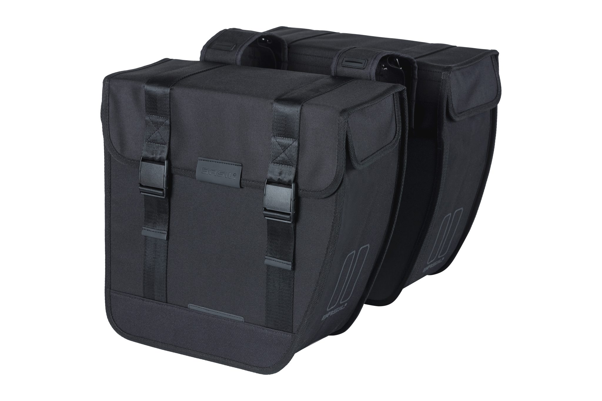 Basil fietstas dubbel Tour XL zwart 35L