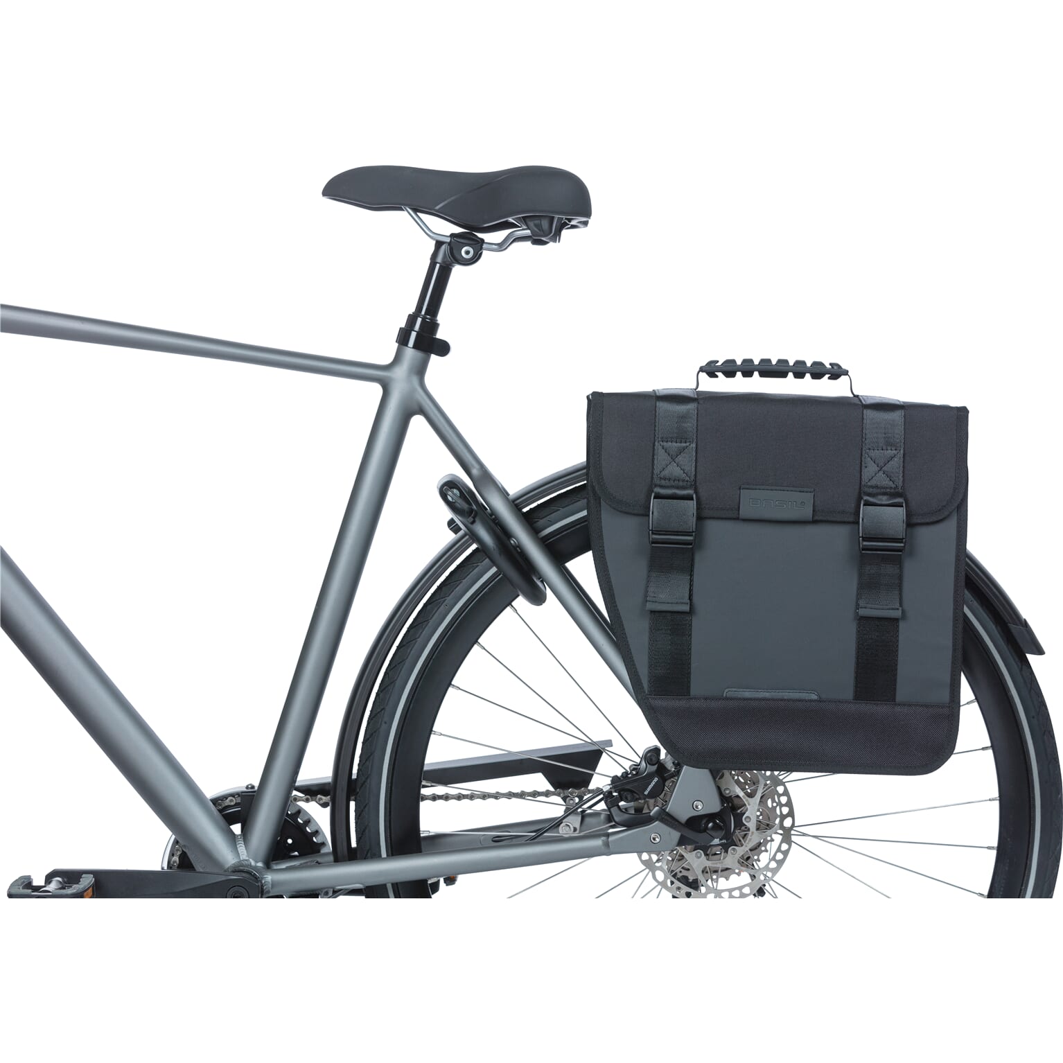 Basil fietstas enkel Tour Waterproof zwart Links 14L