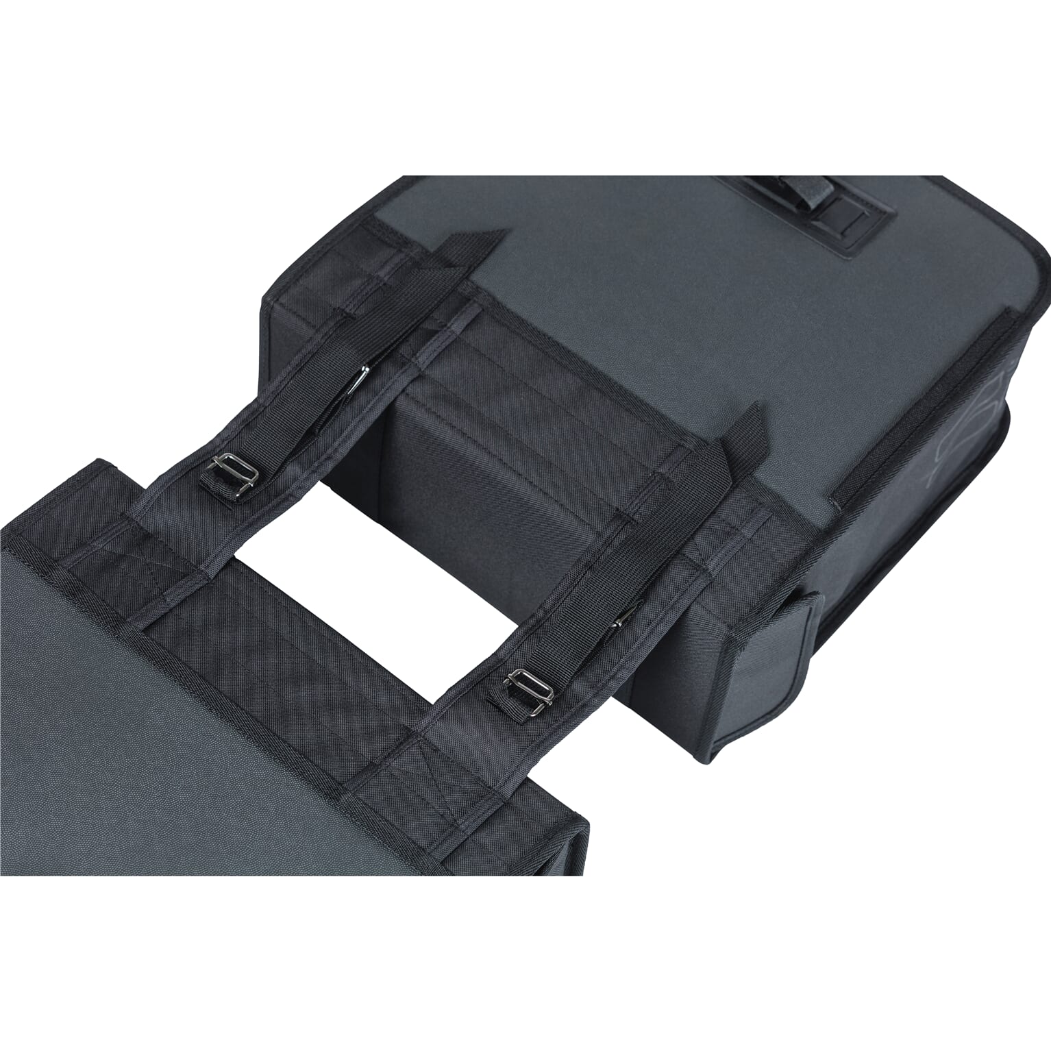 Basil fietstas dubbel Tour Waterproof zwart 28L